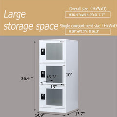 3 Door Metal Storage Cabinet