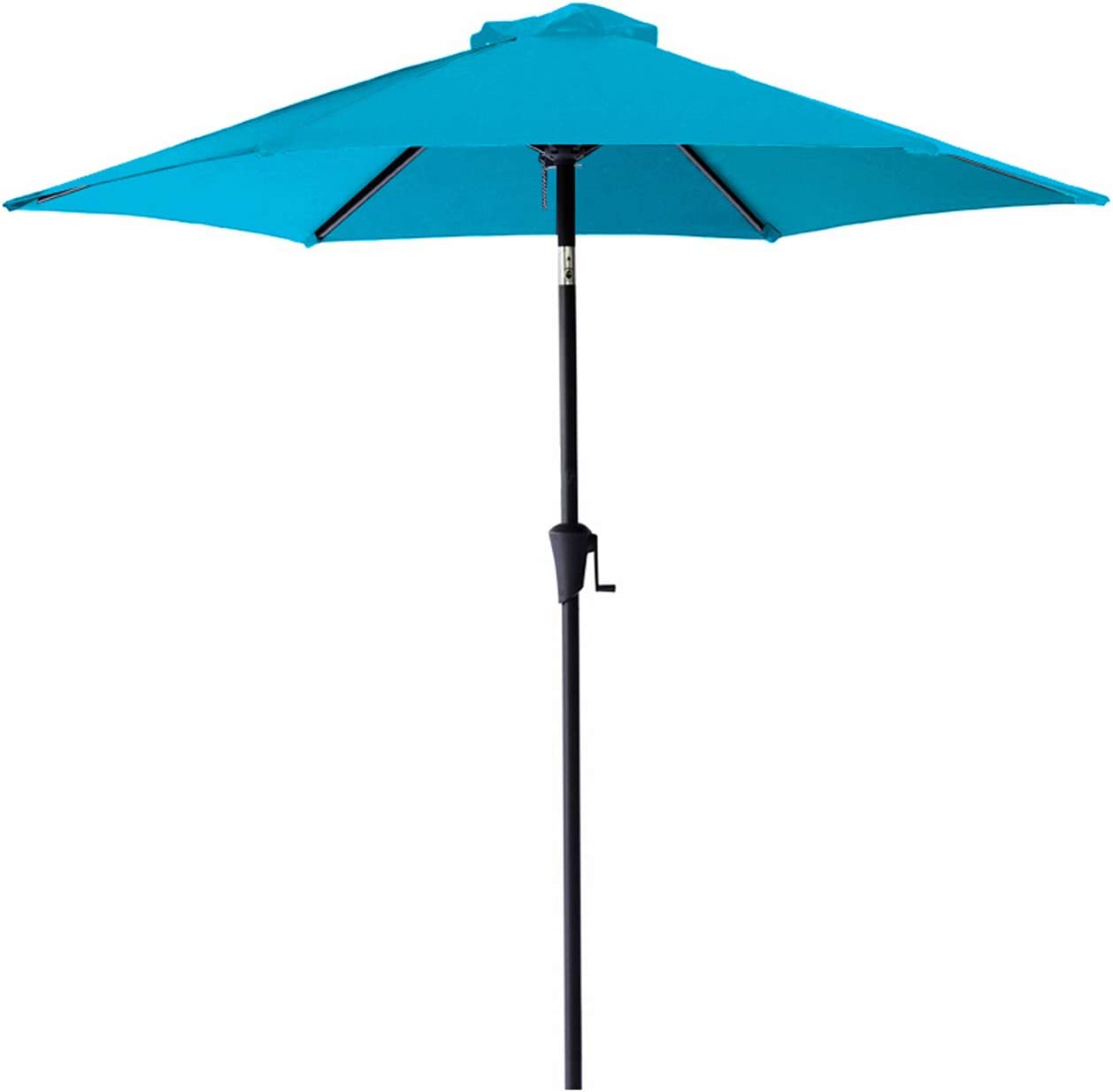 C-Hopetree 7.5 ft Outdoor Patio Market Table Umbrella with Tilt, Beige