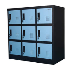 9 Door Metal Locker Cabinet
