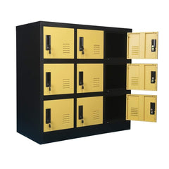 9 Door Metal Locker Cabinet