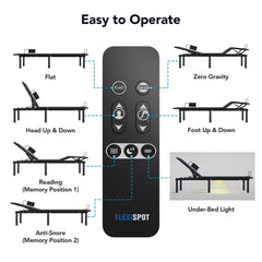 FLEXISPOT S3 Adjustable Bed Frame Base