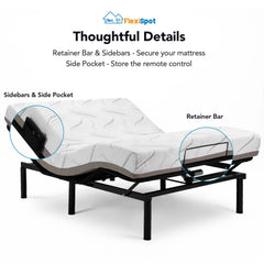 FLEXISPOT S3 Adjustable Bed Frame Base