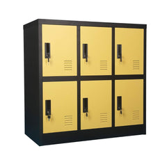 6 Door Metal Locker | Yellow